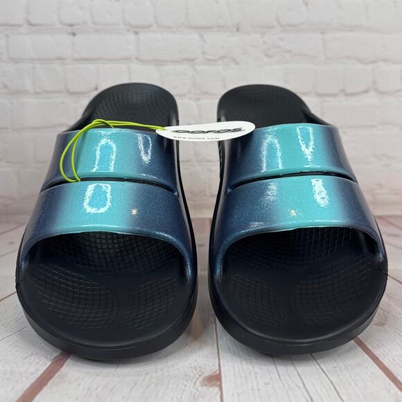 Oofos Ooah Luxe Atlantis Slides Sandals Mens Size 9/Women’s Size 11 - Picture 6 of 10